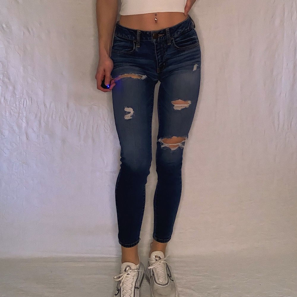 American Eagle Ripped Skinny Jeans